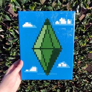 Plumbob Pixel Painting The Sims 4 Gamer Art